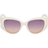 Guess Women's Sunglasses - White Plastic Cat Eye Shape Full Rim Frame | GU00202 5421Z ,
