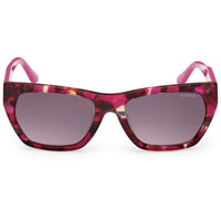 Guess Women's Sunglasses - Shiny Lilac Plastic Cat Eye Shape Frame | GU00203 H 5678F ,
