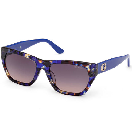 Guess Women's Sunglasses - Blue/Other Plastic Cat Eye Full Rim Frame | GU00203 H 5692F ,