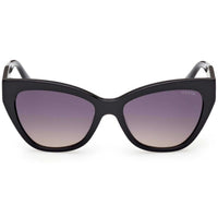 Guess Women's Sunglasses - Shiny Black Acetate Cat Eye Full Rim Frame | GU00204 5501B ,