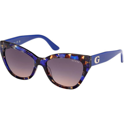 Guess Women's Sunglasses - Blue/Other Acetate Cat Eye Full Rim Frame | GU00204 5592F ,