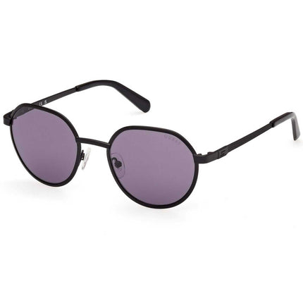 Guess Men's Sunglasses - Matte Black Metal Oval Shape Full Rim Frame | GU00207 5102Y ,