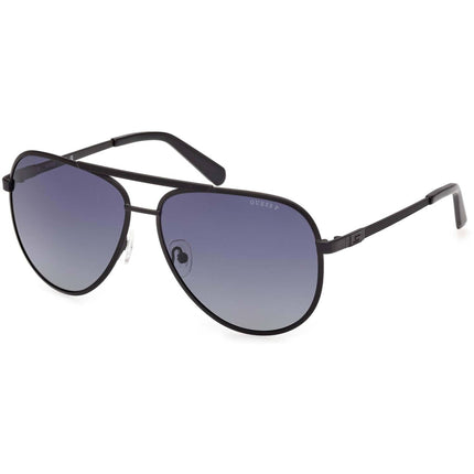 Guess Men's Sunglasses - Matte Black Metal Aviator Full Rim Frame | GU00209 6102D ,