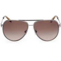 Guess Men's Sunglasses - Matte Gunmetal Metal Aviator Full Rim Frame | GU00209 6109F ,