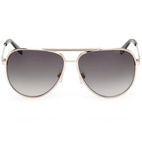 Guess Men's Sunglasses - Gold Metal Aviator Frame Gradient Green Lens | GU00209 6132P ,