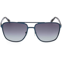 Guess Men's Sunglasses - Matte Blue Metal Navigator Full Rim Frame | GU00210 6091W ,