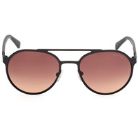Guess Men's Sunglasses - Matte Black Metal Oval Shape Full Rim Frame | GU00211 5202F ,