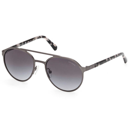 Guess Men's Sunglasses - Matte Dark Nickeltin Metal Oval Shape Frame | GU00211 5207B ,