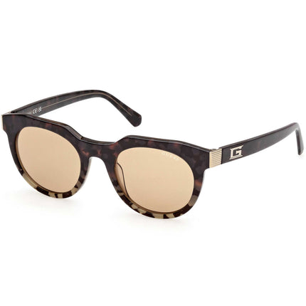 Guess Men's Sunglasses - Havana/Other Acetate Oval Full Rim Frame | GU00214 4956E ,