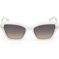 Guess Women's Sunglasses - White Injected Plastic Cat Eye Shape Frame | GU00216 5321B ,