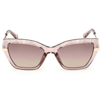 Guess Women's Sunglasses - Shiny Beige Injected Plastic Cat Eye Frame | GU00216 5357F ,
