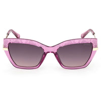 Guess Women's Sunglasses - Shiny Violet Injected Plastic Cat Eye Frame | GU00216 5381B ,