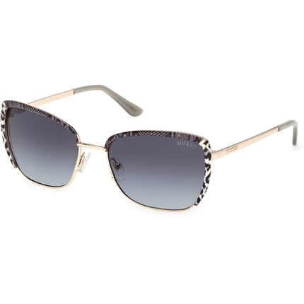 Guess Women's Sunglasses - Gold Metal Butterfly Shape Full Rim Frame | GU00218 5732B ,