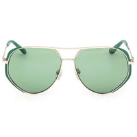 Guess Women's Sunglasses - Matte Dark Green Metal Aviator Shape Frame | GU00219 5997N ,