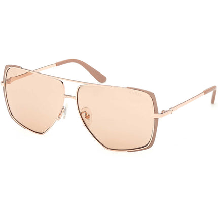 Guess Women's Sunglasses - Matte Beige Metal Navigator Full Rim Frame | GU00220 6258E ,