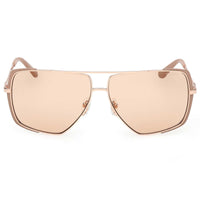 Guess Women's Sunglasses - Matte Beige Metal Navigator Full Rim Frame | GU00220 6258E ,