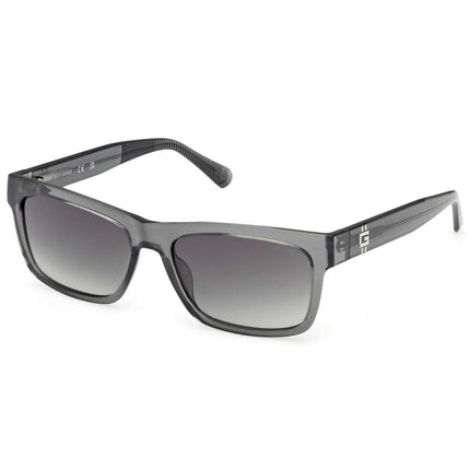 Guess Men's Sunglasses - Grey/Other Plastic Rectangular Full Rim Frame | GU00221 5720B ,
