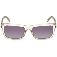 Guess Men's Sunglasses - Shiny Beige Plastic Rectangular Shape Frame | GU00221 5757Z ,