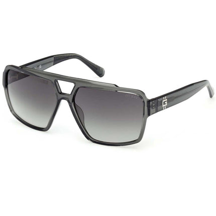 Guess Men's Sunglasses - Grey/Other Plastic Navigator Full Rim Frame | GU00223 6120B ,