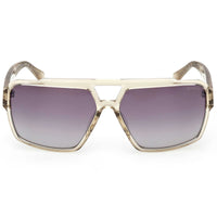 Guess Men's Sunglasses - Shiny Beige Plastic Navigator Full Rim Frame | GU00223 6157Z ,