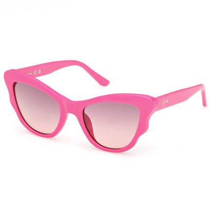 Guess Girl's Sunglasses - Shiny Fuxia Acetate Butterfly Full Rim Frame | GU00228 4775Z ,