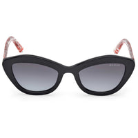 Guess Girl's Sunglasses - Shiny Black Plastic Cat Eye Full Rim Frame | GU00229 4701B ,