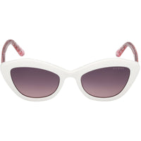 Guess Girl's Sunglasses - White Plastic Cat Eye Shape Full Rim Frame | GU00229 4721B ,