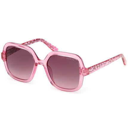Guess Girl's Sunglasses - Shiny Fuxia Plastic Square Full Rim Frame | GU00230 4875T ,