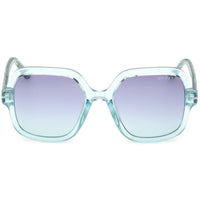 Guess Girl's Sunglasses - Shiny Turquoise Square Full Rim Frame | GU00230 4887W ,