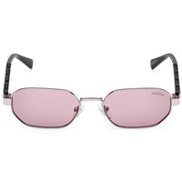 Guess Unisex Sunglasses - Shiny Violet Metal Geometric Full Rim Frame | GU00231 5381Y ,