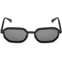 Guess Unisex Sunglasses - Matte Black Injected Plastic Geometric Frame | GU00233 5302N ,