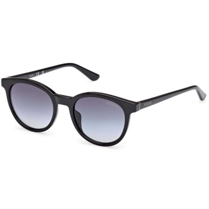 Guess Unisex Sunglasses - Shiny Black Acetate Oval Full Rim Frame | GU00235 4601B ,
