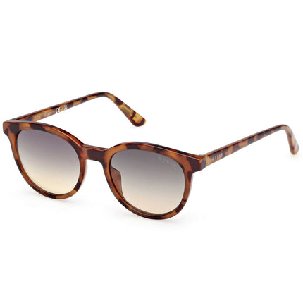 Guess Unisex Sunglasses - Havana/Other Acetate Oval Full Rim Frame | GU00235 4656P ,