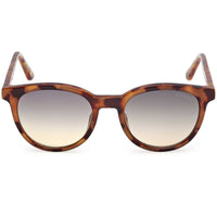Guess Unisex Sunglasses - Havana/Other Acetate Oval Full Rim Frame | GU00235 4656P ,
