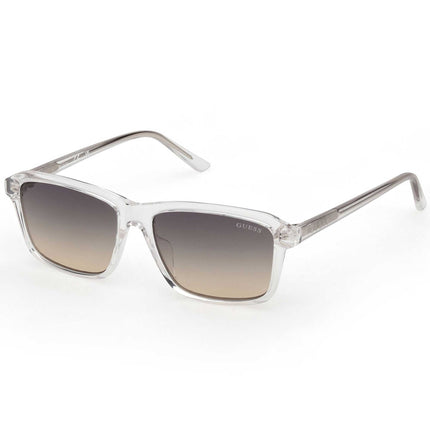 Guess Unisex Sunglasses - Crystal Acetate Rectangular Full Rim Frame | GU00236 5126B ,