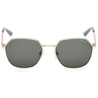 Guess Unisex Sunglasses - Gold Metal Geometric Shape Full Rim Frame | GU00238 4932N ,