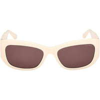 Guess Women's Sunglasses - Ivory Injected Plastic Rectangular Full Rim | GU00253 5625Y ,