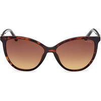 Guess Women's Sunglasses - Dark Havana Injected Plastic Cat Eye Frame | GU00256 5852F ,