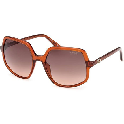 Guess Women's Sunglasses - Orange/Other Plastic Square Full Rim Frame | GU00257 5744F ,