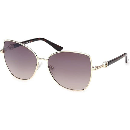 Guess Women's Sunglasses - Gold Metal Butterfly Shape Full Rim Frame | GU00259 5932G ,