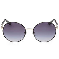 Guess Women's Sunglasses - Shiny Black Metal Round Full Rim Frame | GU00260 5601B ,