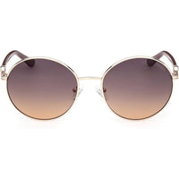 Guess Women's Sunglasses - Shiny Rose Gold Metal Round Full Rim Frame | GU00260 5628B ,