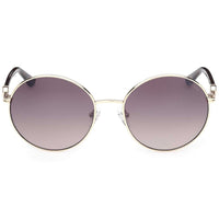 Guess Women's Sunglasses - Gold Metal Round Frame Brown Mirror Lens | GU00260 5632G ,