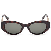 Guess Women's Sunglasses - Dark Havana Plastic Oval Full Rim Frame | GU00261 H 5252N ,