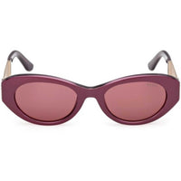 Guess Women's Sunglasses - Shiny Violet Plastic Oval Full Rim Frame | GU00261 H 5281Y ,