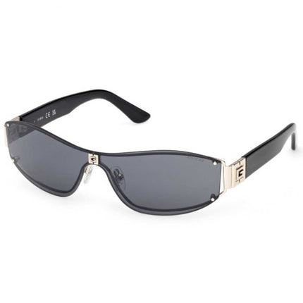 Guess Women's Sunglasses - Gold Metal Shield Shape Full Rim Frame | GU00263 0032C ,