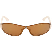 Guess Women's Sunglasses - Gold Metal Shield Shape Full Rim Frame | GU00263 0032G ,