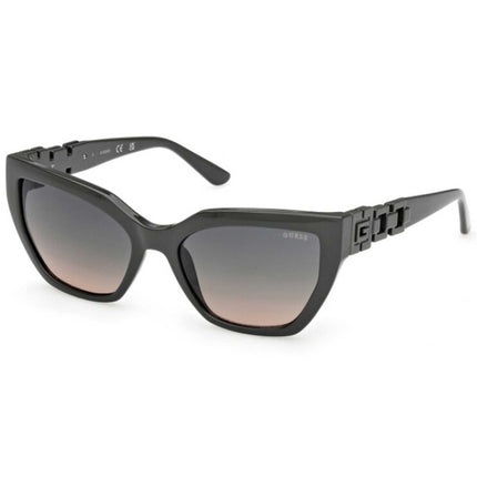 Guess Women's Sunglasses - Shiny Dark Green Plastic Cat Eye Full Rim | GU00264 5596P ,