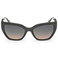 Guess Women's Sunglasses - Shiny Dark Green Plastic Cat Eye Full Rim | GU00264 5596P ,