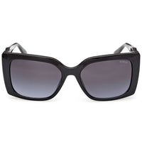Guess Women's Sunglasses - Shiny Black Plastic Butterfly Shape Frame | GU00265 H 5501B ,